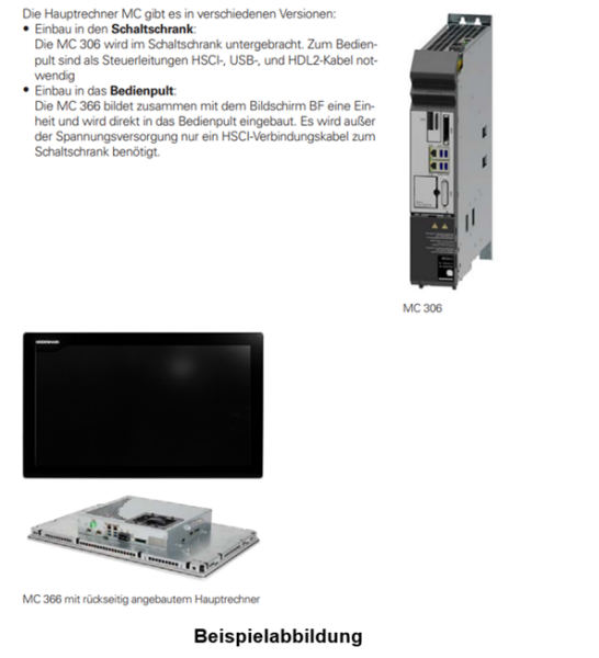 MC 8410 .. .. 19 Zoll/SXGA .. SP 011 0050